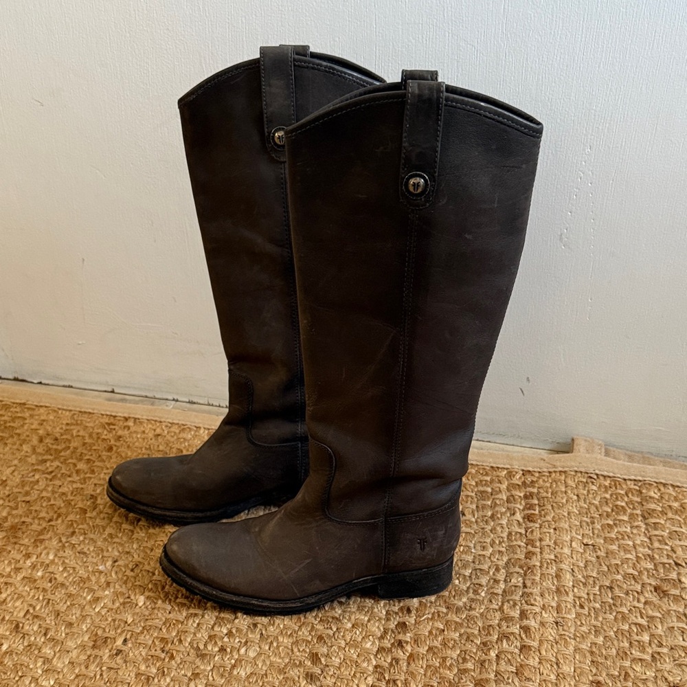 Frye Brown Leather Riding Boots
